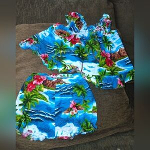 Toddler Girl Tropical Outfit Lot